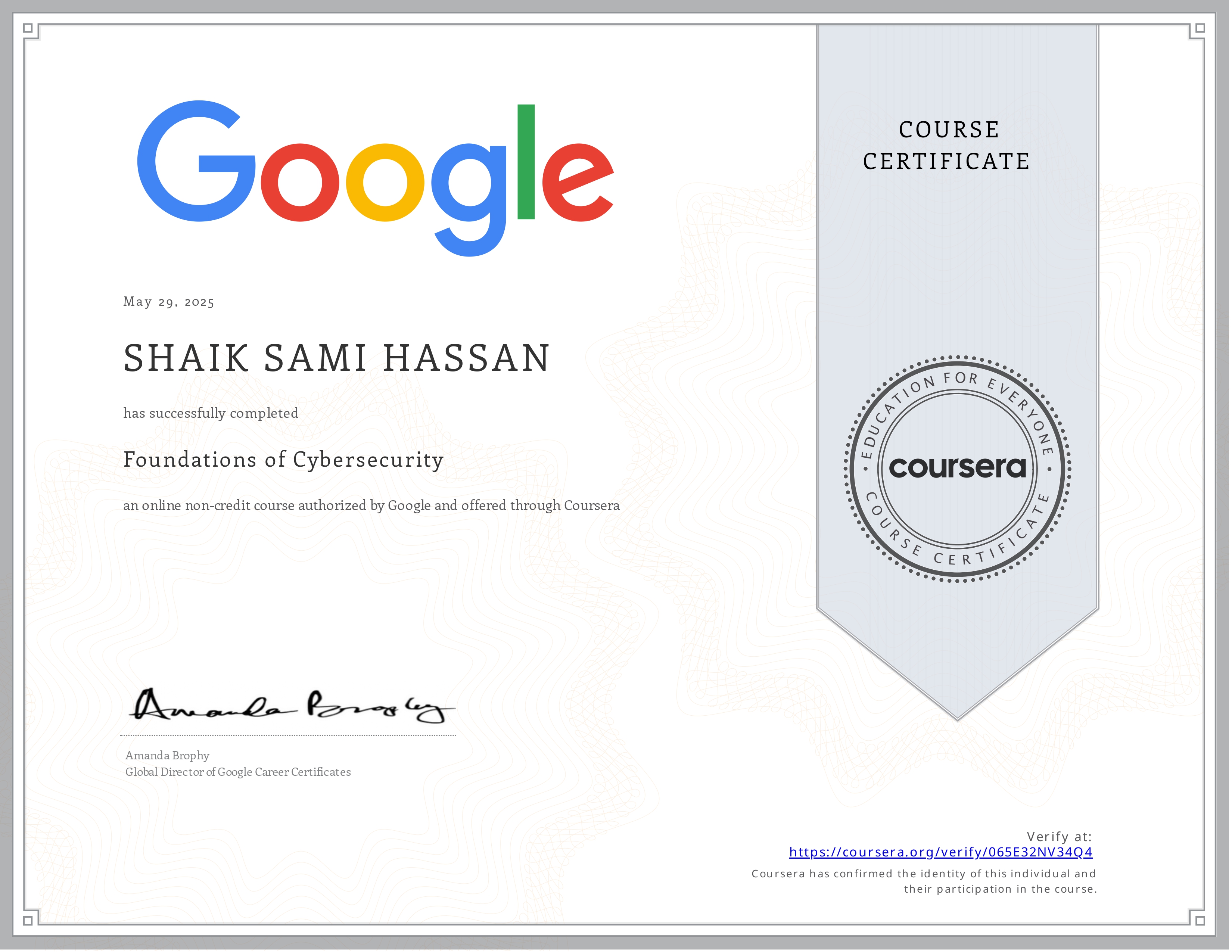 Google Cybersecurity Certificate Preview